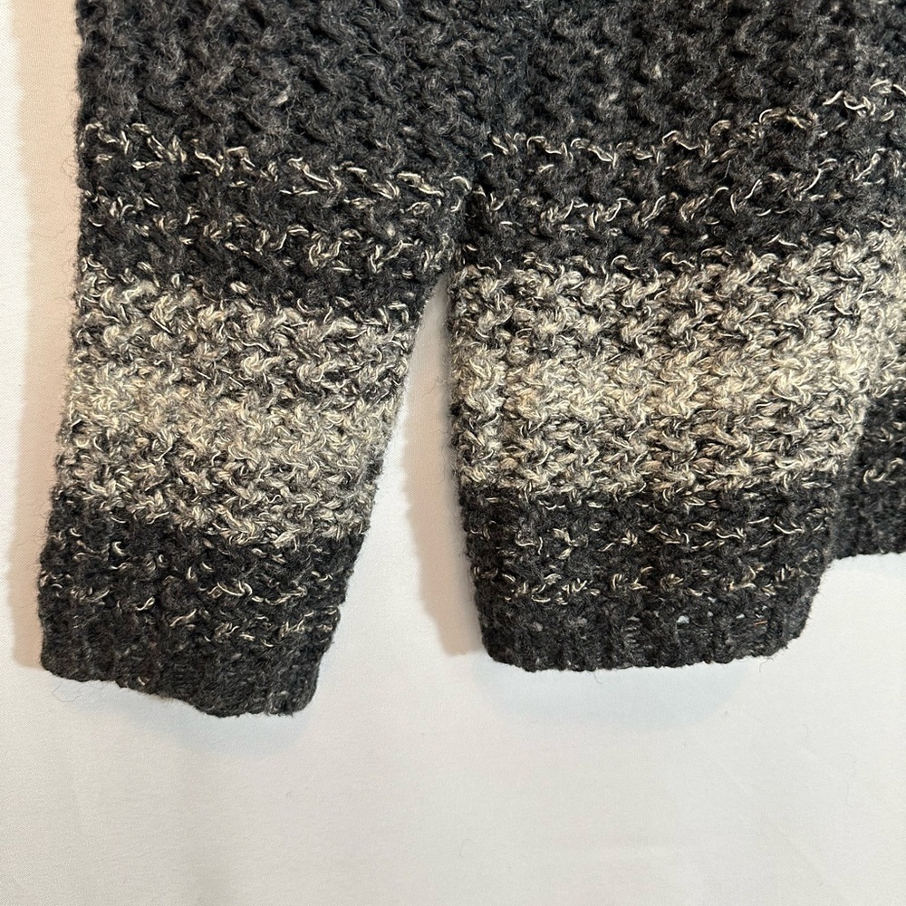 Claiborne Mens Wool Blend Sweater M Cable Knit Pullover Mock Neck 1/4 Zipper - Picture 5 of 9